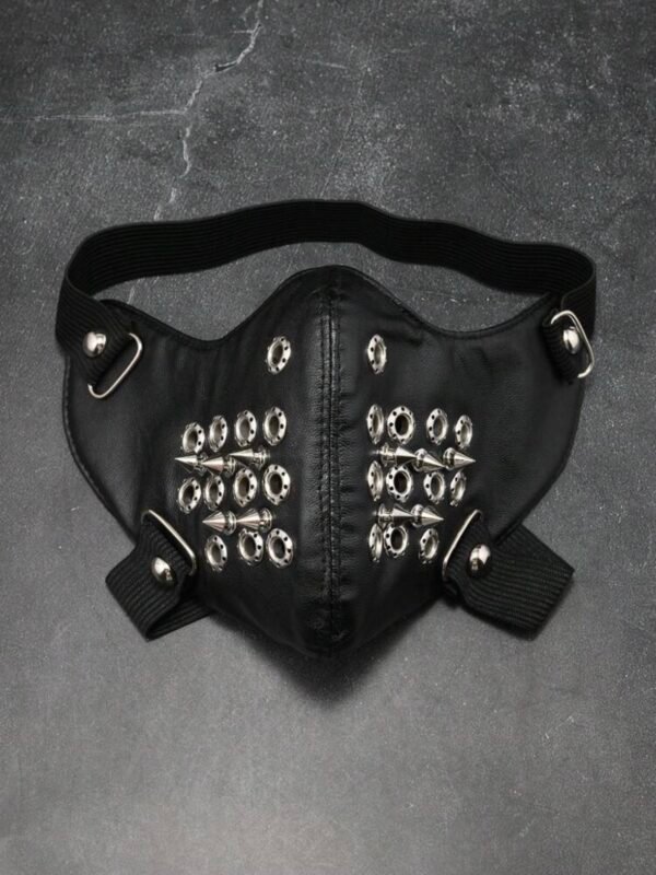 Party Punk PU Leather BDSM Bondage Face Mask (4.91) - Image 5