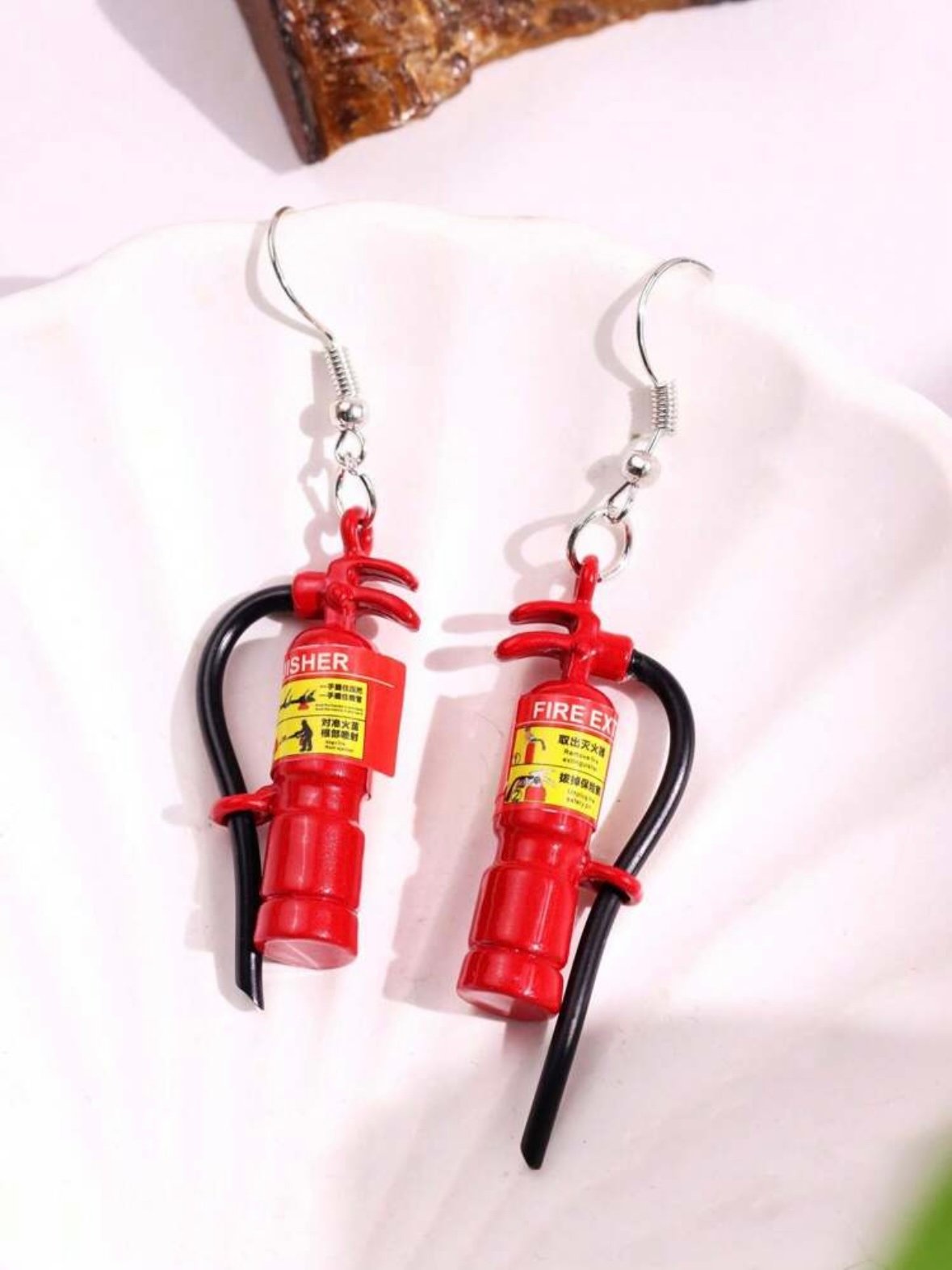 Fire Extinguisher Fire Fighter Women's Earrings (4.95) - Image 3