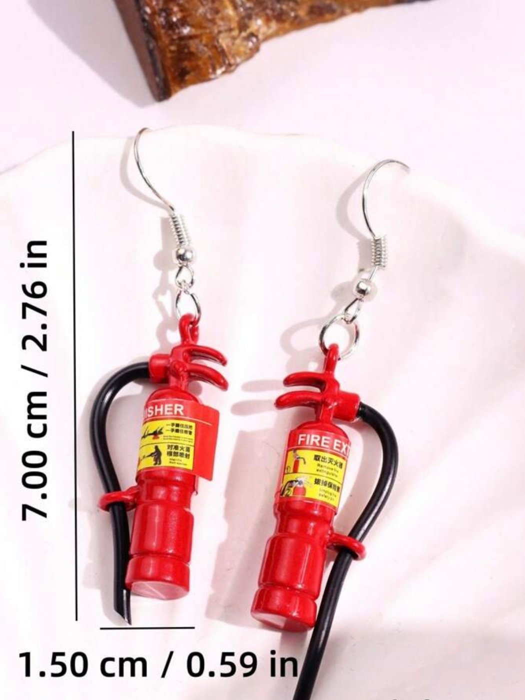 Fire Extinguisher Fire Fighter Women's Earrings (4.95) - Image 5