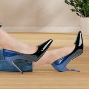 Ombre Color Slip On High Heel Shoes For Women (5.0)