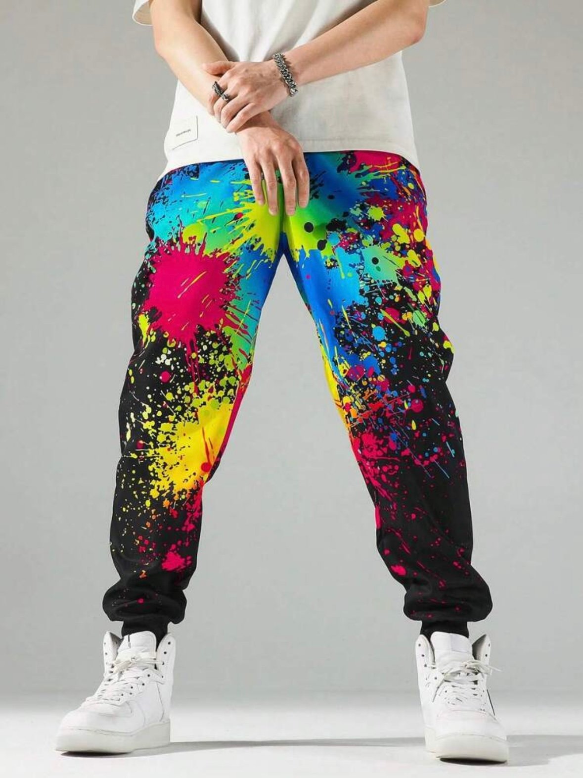 Men's Neon Splash Ink Pants (4.90) - Image 3
