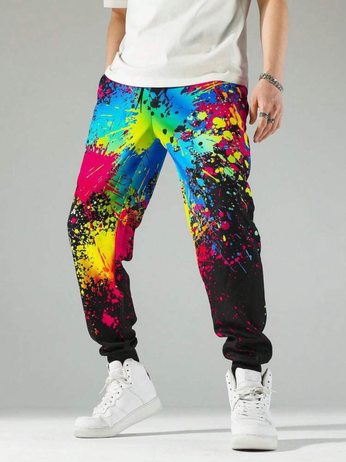 Men's Neon Splash Ink Pants (4.90)