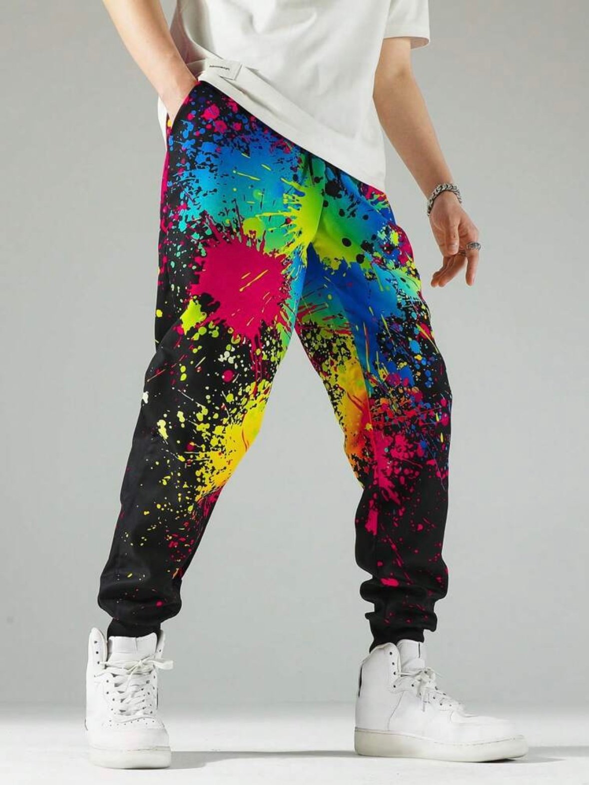 Men's Neon Splash Ink Pants (4.90) - Image 4