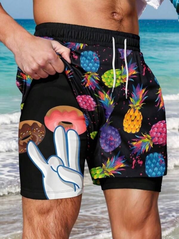 Men's Pineapple Layered Shorts (5.0)