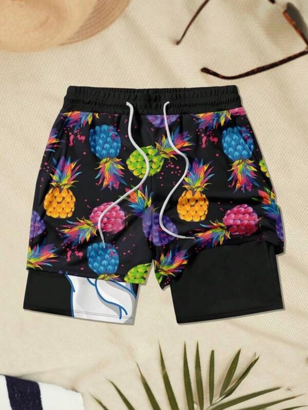 Men's Pineapple Layered Shorts (5.0) - Image 4