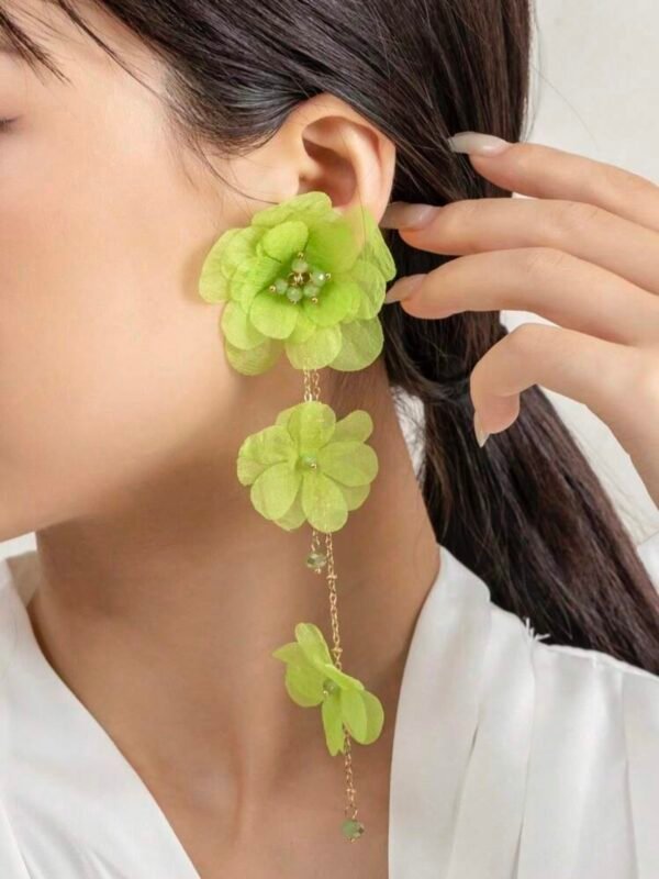 Flower Long Dangle Earrings For Women (4.93) - Image 13