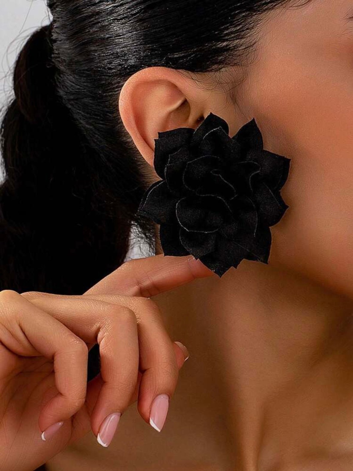 Fabric Elegant Floral Boho Earrings For Women (4.88) - Image 5