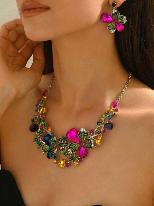 Elegant Luxury Floral Jewelry Set Gemstones (4.77) - Image 3