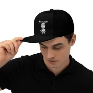 Screenshot Upside Down Pineapple Flat Billed Hat For Men Or Women (5.0)