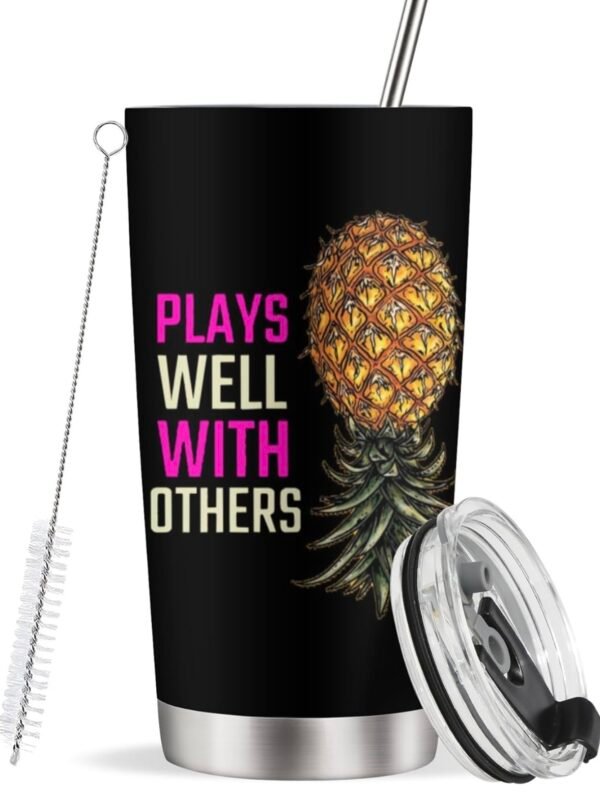 Plays Well With Others Lifestyle Swinger Tumbler Cup (4.10)