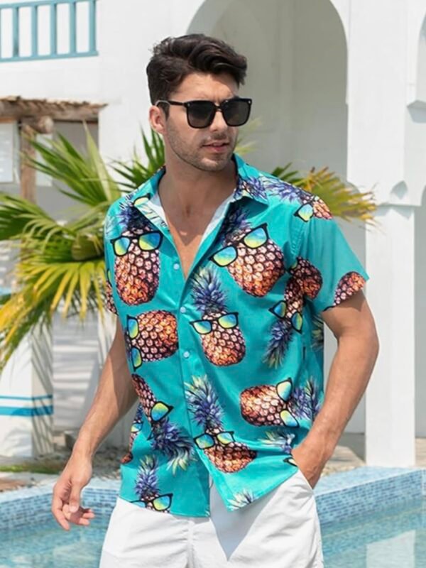 Lifestyle Party Hawaiian Button Up Pineapple Shirt (4.50)