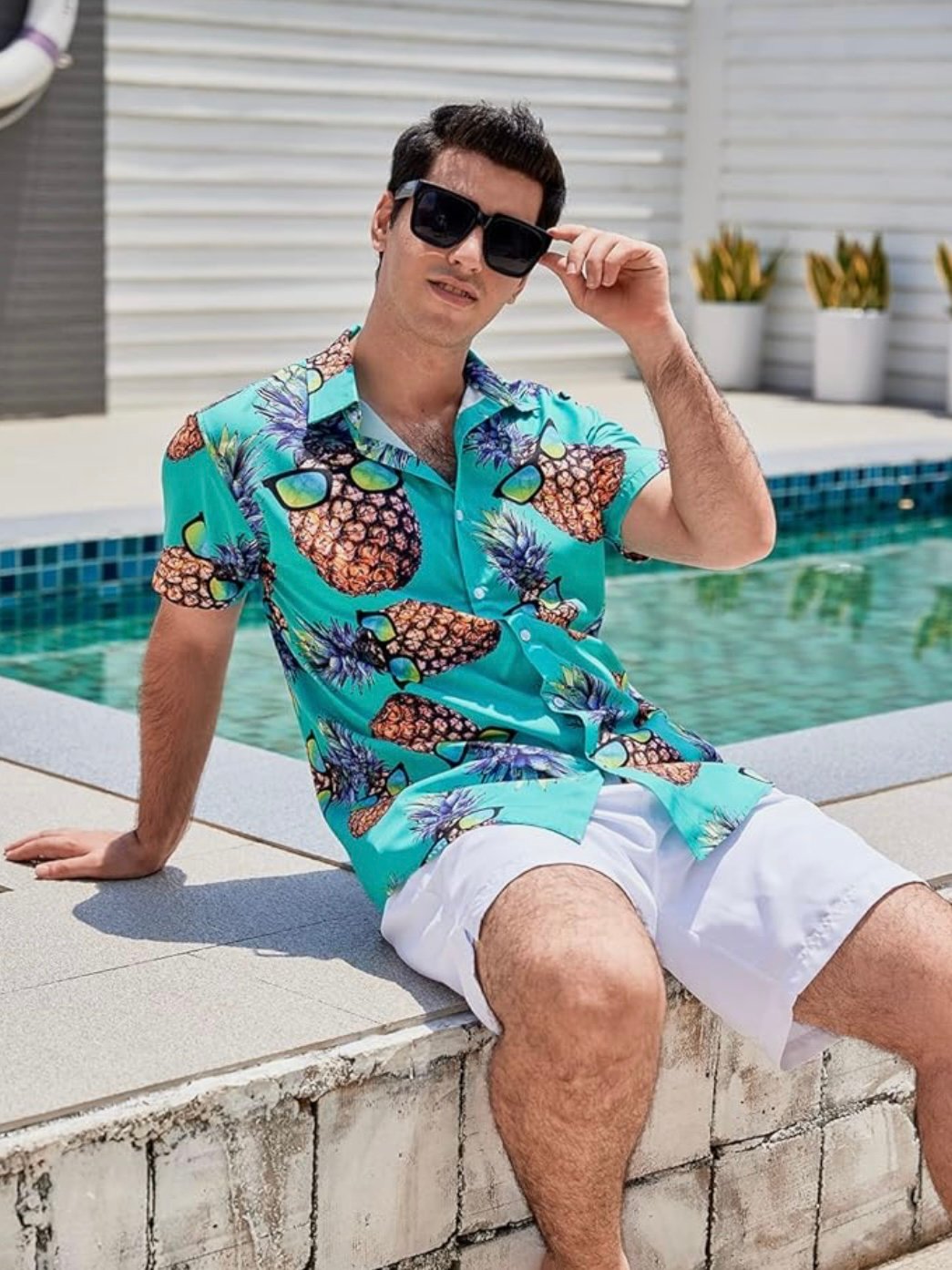 Lifestyle Party Hawaiian Button Up Pineapple Shirt (4.50) - Image 4