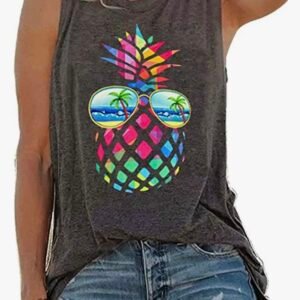 Screenshot Party Pineapple Tank Top For Women (4.50)