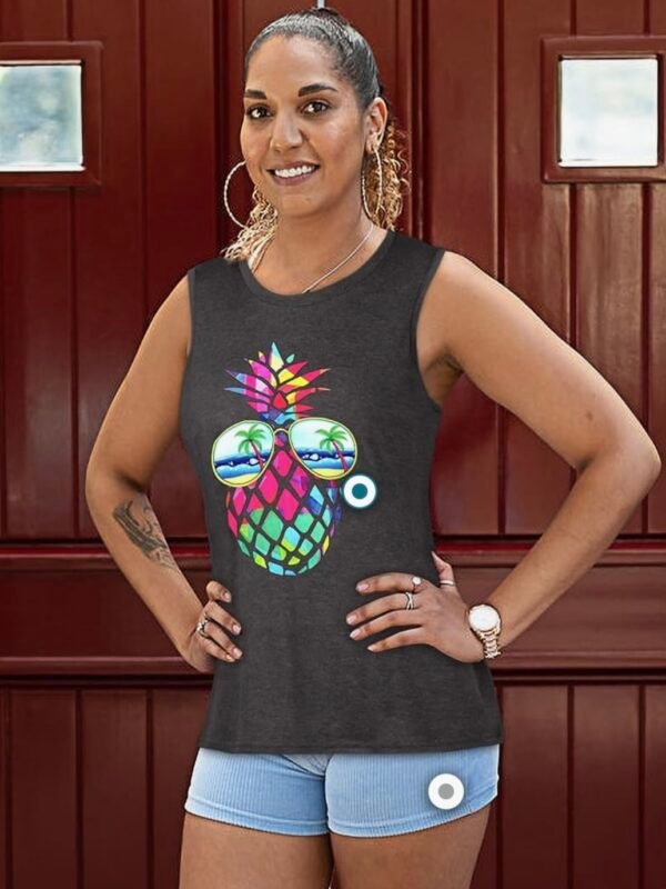 Party Pineapple Tank Top For Women (4.50) - Image 4