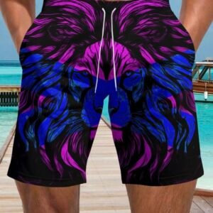 Screenshot Men's Vacation Style Lion Beach Shorts (4.83)