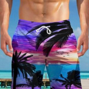 Screenshot Printed Tropical Hawaiian Shorts Vacation Beach Shorts (4.87)