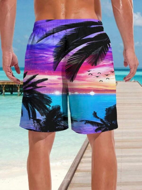 Printed Tropical Hawaiian Shorts Vacation Beach Shorts (4.87) - Image 4