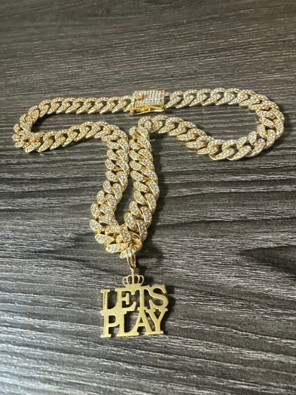 Temptation Let's Play Men's Rhinestone Chain (4.50)