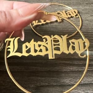 IMG_2496 Temptation Let's Play Women's Hoop Earrings (4.93)