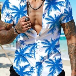 Screenshot Vacation Tropical Fitted Button Up Shirt (4.92)