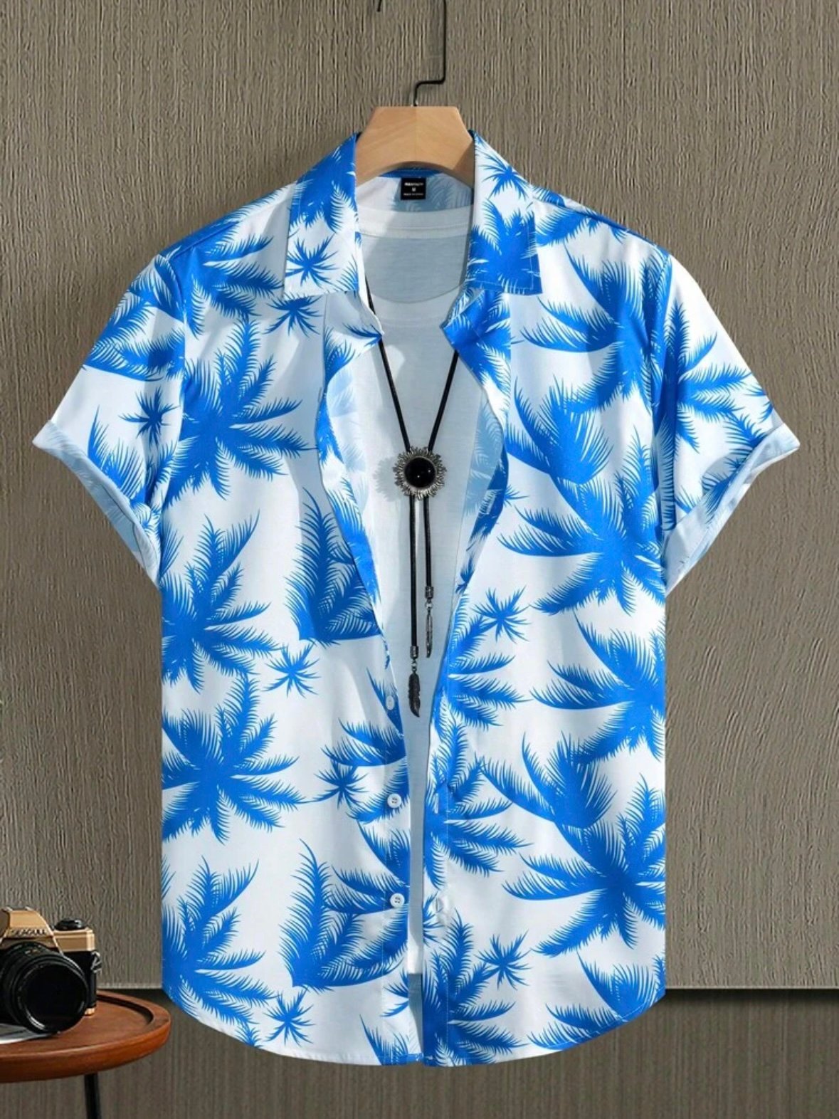 Vacation Tropical Fitted Button Up Shirt (4.92) - Image 3