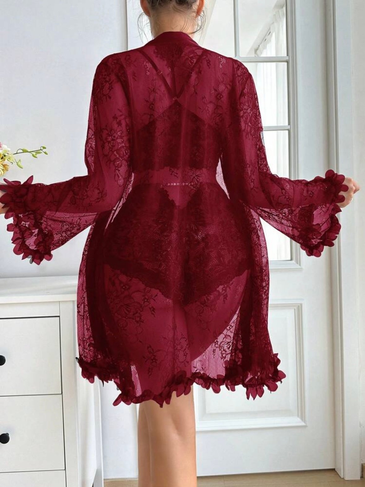 Sexy Lace See Through Pajama Set (4.91) - Image 4