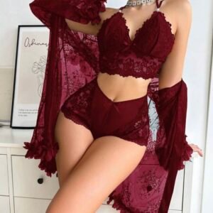 Screenshot Sexy Lace See Through Pajama Set (4.91)