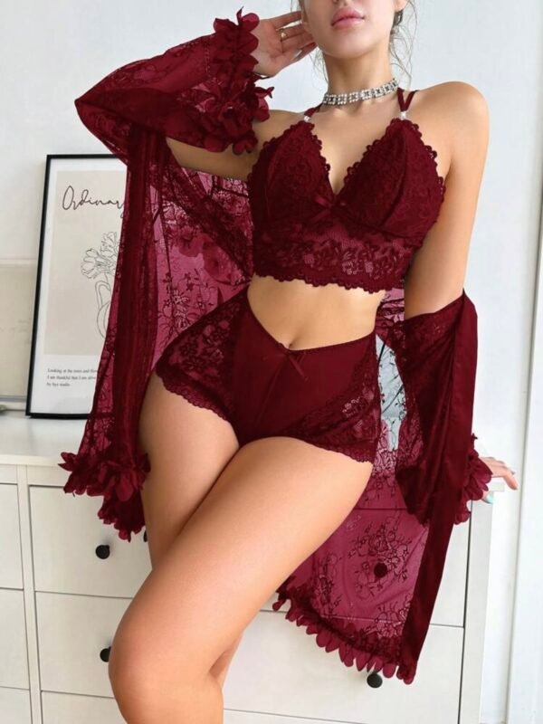 Sexy Lace See Through Pajama Set (4.91)