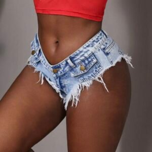 Screenshot Low Rise Denim Short Shorts For Women (4.86)
