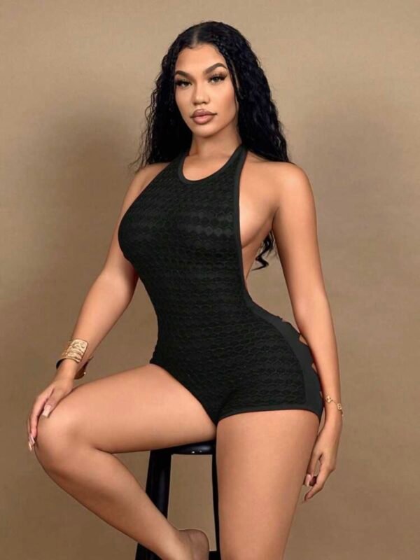 Women's Sexy Open Back Cutout Sexy Romper (4.87) - Image 4