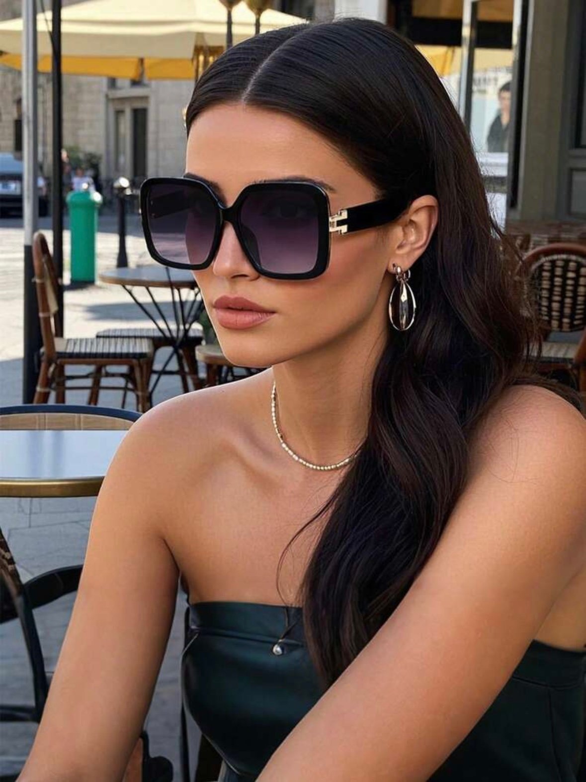 Women's Leopard Vintage Oversized Boho Sunglasses (5.0) - Image 5