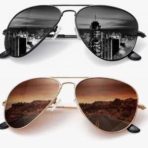 Screenshot Men's Pair Of Aviator Sunglasses Beach Wear Glasses (4.40)