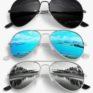 Screenshot Women's Or Men's 3 Pair Aviator Sunglasses UV400 Protection (4.40)