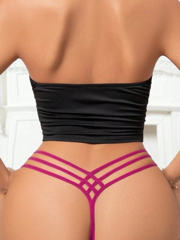 Sexy Hollow Out Ringed Women's Low-Rise Thong (4.93) - Image 9