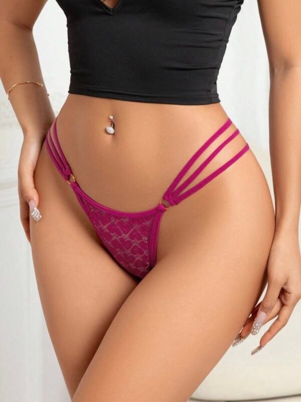 Sexy Hollow Out Ringed Women's Low-Rise Thong (4.93)