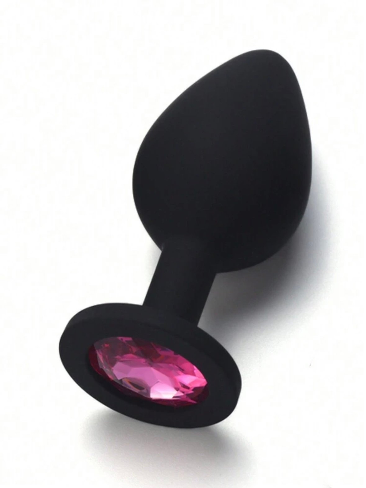 Silicone Butt Plug Anal Toy With Stopper & Gem (4.89) - Image 4