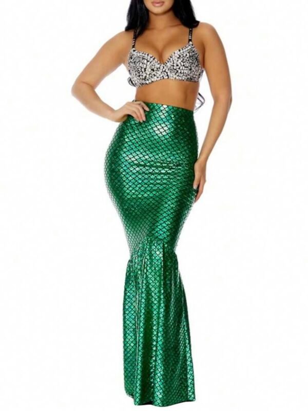 Mermaid Women's High Waist Bodycon Mermaid Skirt (5.0)