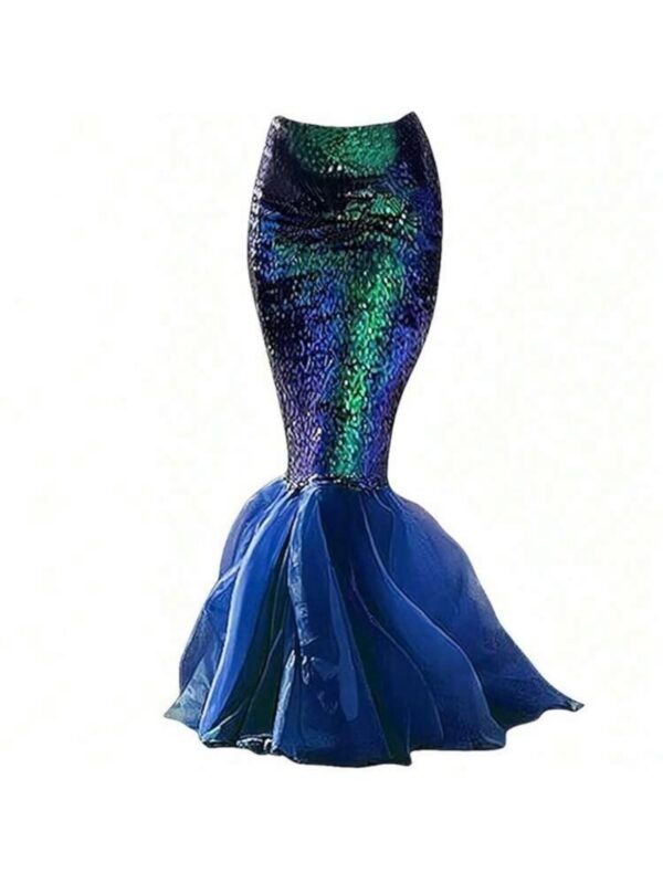 Mermaid Costume Skirt For Women Sequin Sexy Tail (5.0) - Image 3