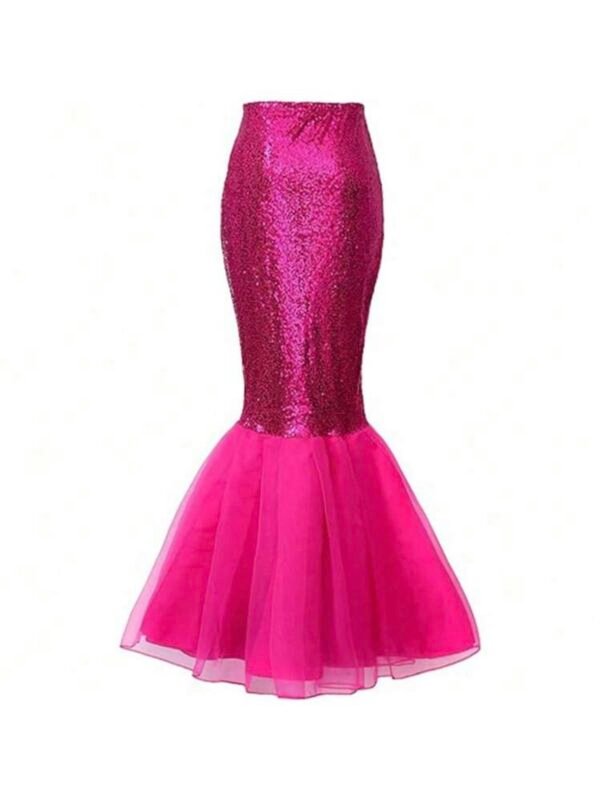 Mermaid Costume Skirt For Women Sequin Sexy Tail (5.0) - Image 6