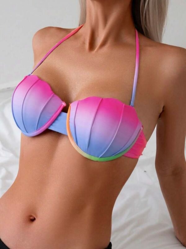Mermaid Multicolor Shell Bikini Top For Women (4.93)