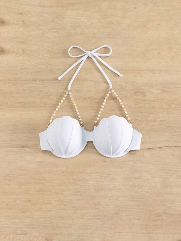 Mermaid Costume Bikini Top With Pearl Accents For Women (4.82) - Image 4