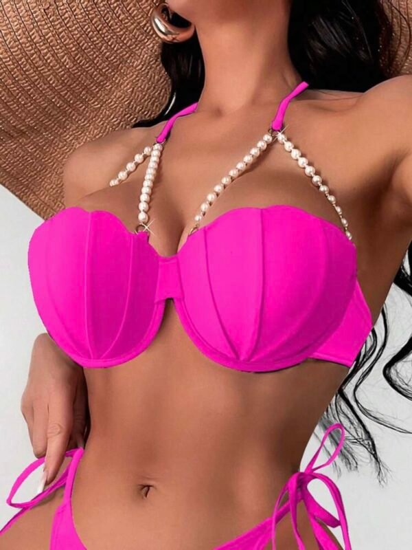 Mermaid Costume Bikini Top With Pearl Accents For Women (4.82) - Image 2