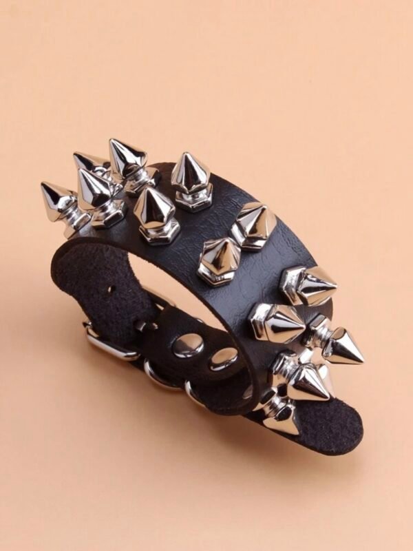 Studded Spiked 2 Row Bracelet Adjustable (4.95) - Image 5