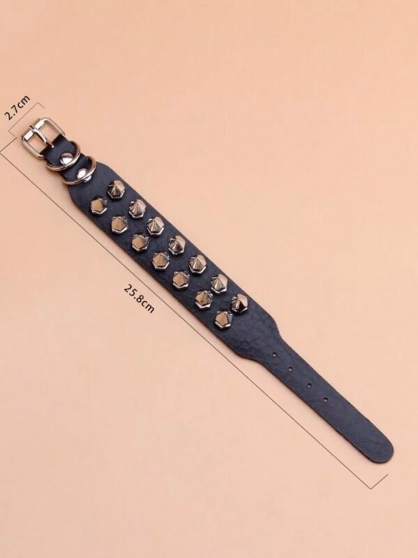 Studded Spiked 2 Row Bracelet Adjustable (4.95) - Image 6