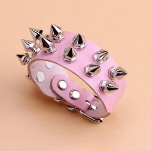 Screenshot Studded Spiked 2 Row Bracelet Adjustable (4.95)