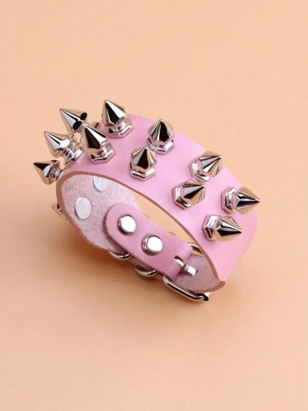 Studded Spiked 2 Row Bracelet Adjustable (4.95)