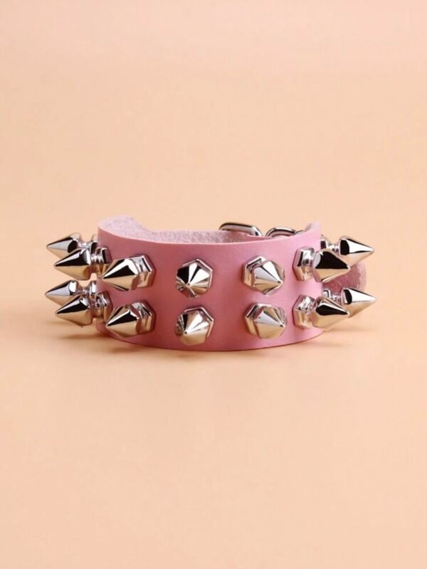 Studded Spiked 2 Row Bracelet Adjustable (4.95) - Image 2