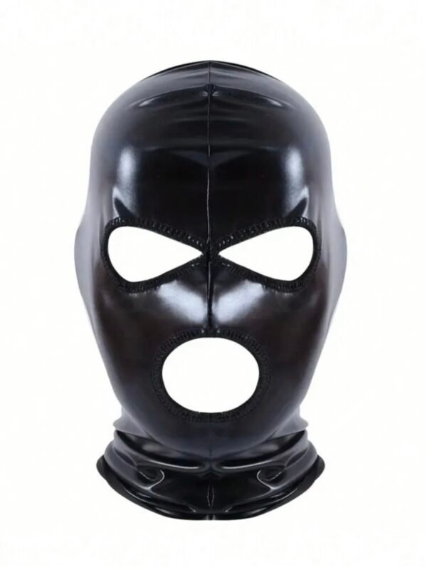 Men's Kinky BDSM Cosplay PU Leather Mask Soft (4.87) - Image 2