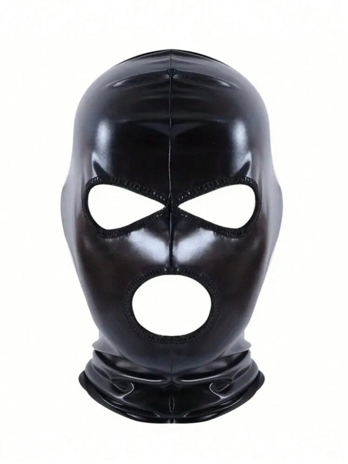 Men's Kinky BDSM Cosplay PU Leather Mask Soft (4.87) - Image 2