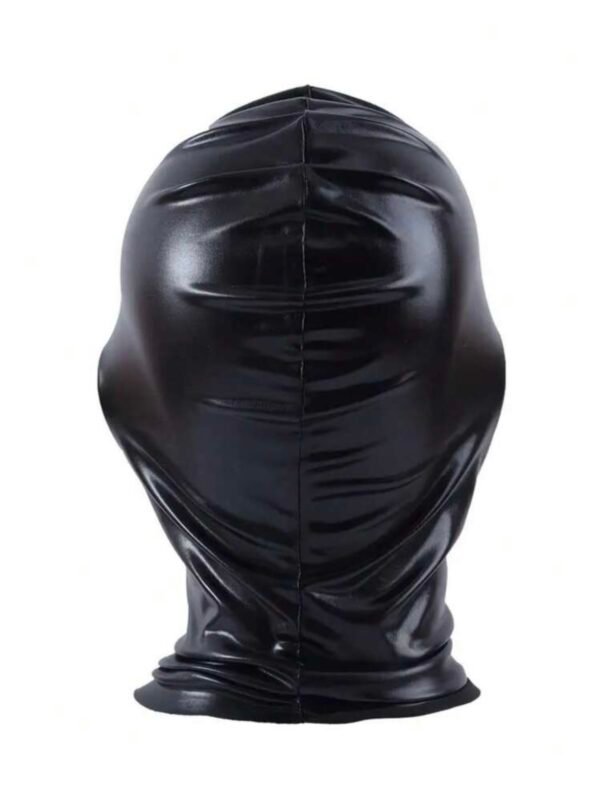 Men's Kinky BDSM Cosplay PU Leather Mask Soft (4.87) - Image 3